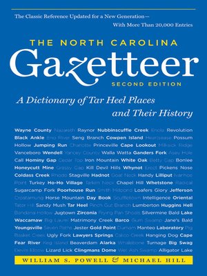 cover image of The North Carolina Gazetteer, 2nd Ed